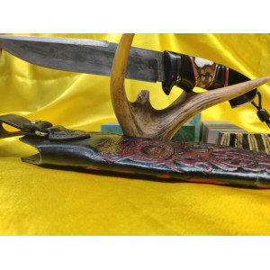 СМІЛИВИЙ ніж ручної роботи майстра студії GARAGE ART, Сталь 9ХС 57-58 HRC. Photo 3